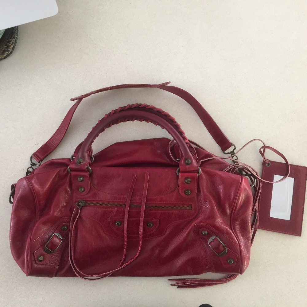 Balenciaga Classic Twiggy Bag Red, Excellent!